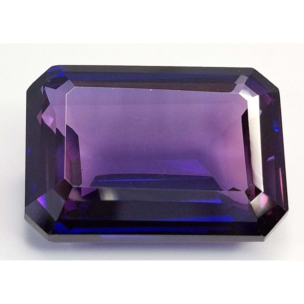 Natural Amethyst Purple Emerald Cut 43-45 Ct Stunning Certified Loose Gemstone