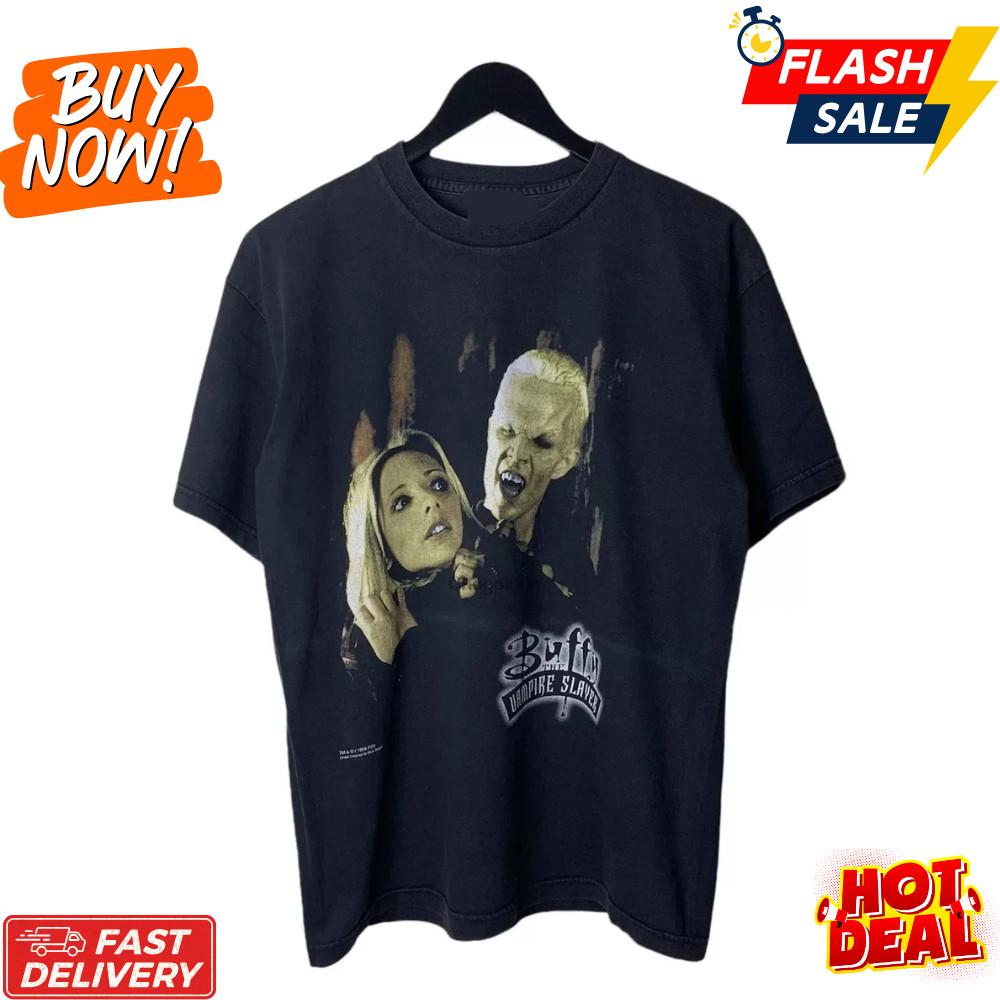 Buffy The Vampire Slayer Inspired 90s Graphic Unisex T-Shirt Fan-Made Cotton Tee Unisex T-Shirt XXL