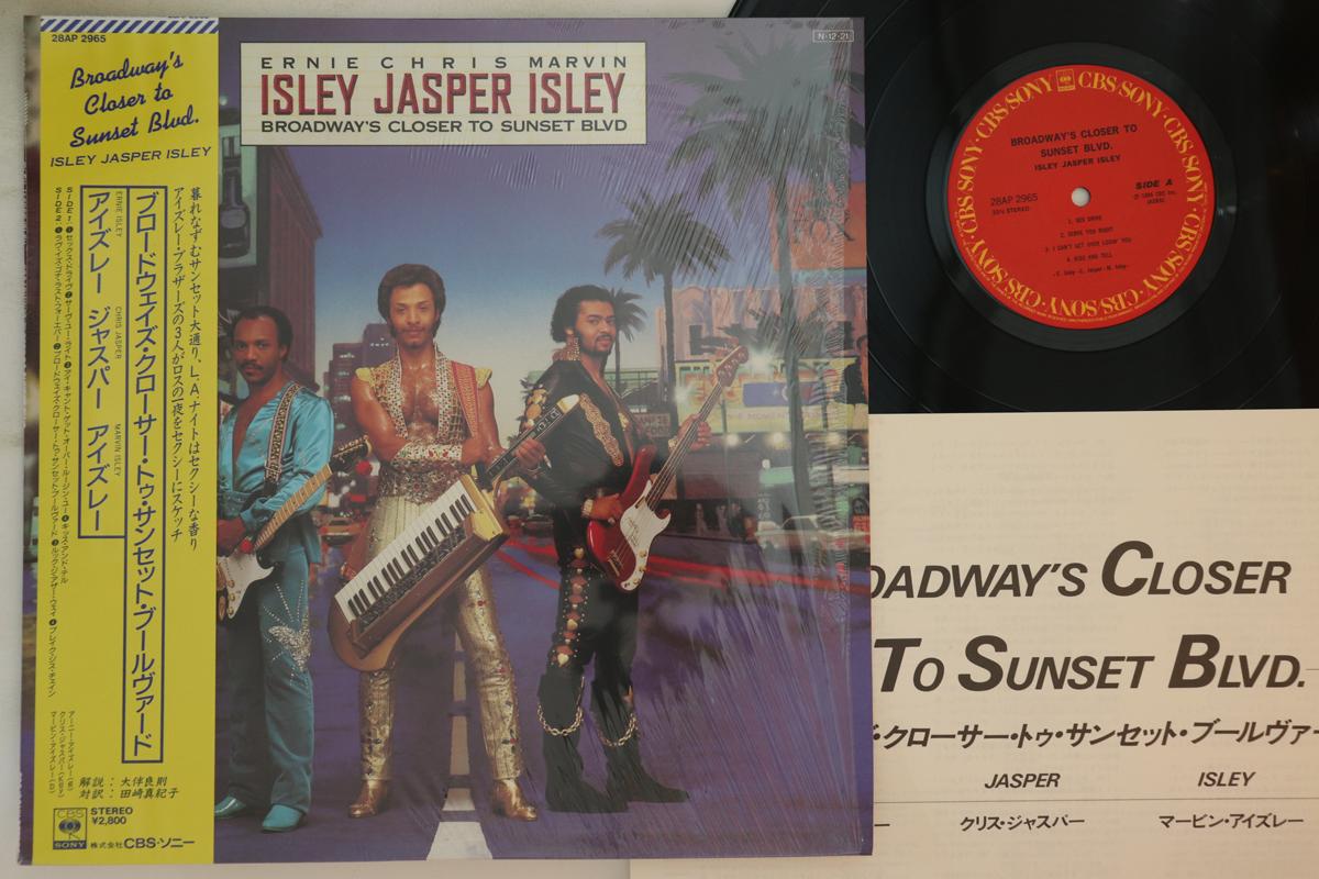 

7inch Record ISLEY JASPER ISLEY - Broadway s Closer To Sunset Blvd. 28AP2965 CBS SONY 1984 Japan Obi Soul/Funk Used