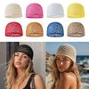 Cappello lavorato a maglia traforato Cappello all'uncinetto traforato Berretto alla moda Donna