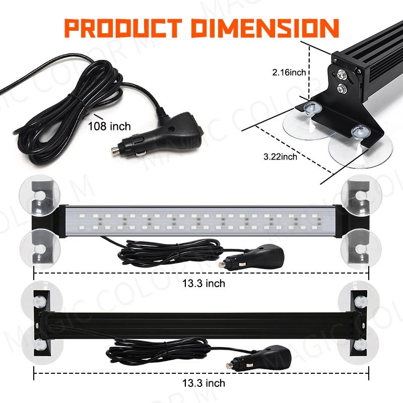 40 LED Strobe Licht Notfall Flash Warnung Lampe Auto Windschutzscheibe Bar Verkehrs Advisor Taschenlampe Rot Blau Auto Zubehör 12V-24V