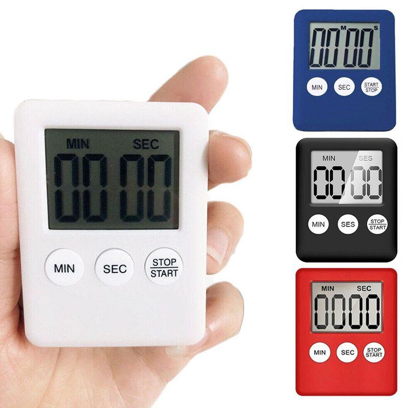 Large Lcd Magnetic Digital Kitchen Timer Countdown Up Clock Cooking Alarm Loud