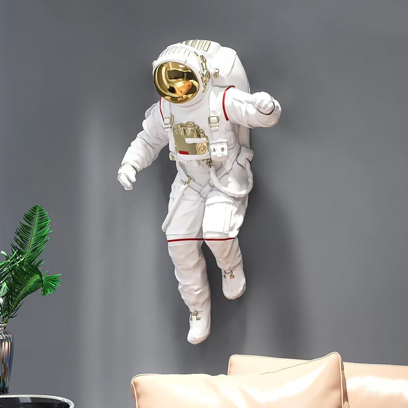 Nordic Astronaut Resin Wall Decoration Items Home Children's Room Background Wall Accessories Art Cafe Hotel Wall Sticker Decor