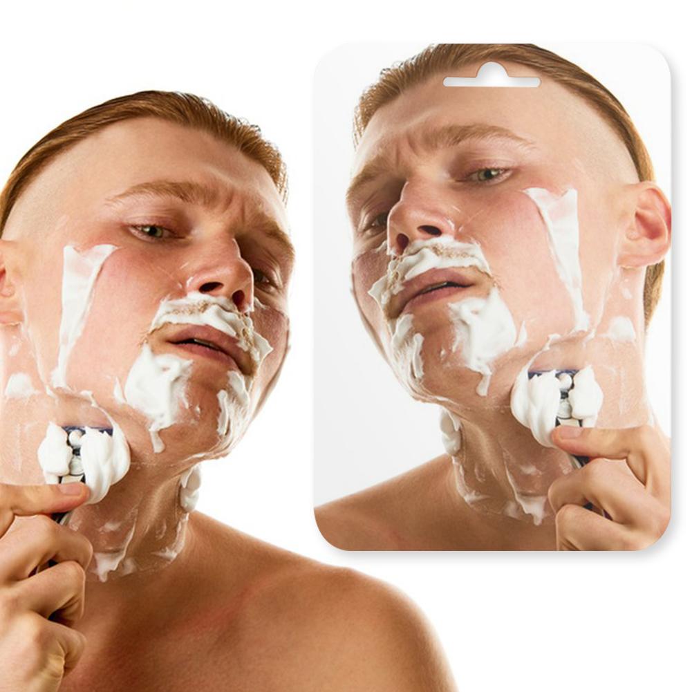 Fogless Shower Mirror Anti-Fog Shower Mirror Shatterproof Frameless Shower Mirror Wall Hanging Mirror for Men Women