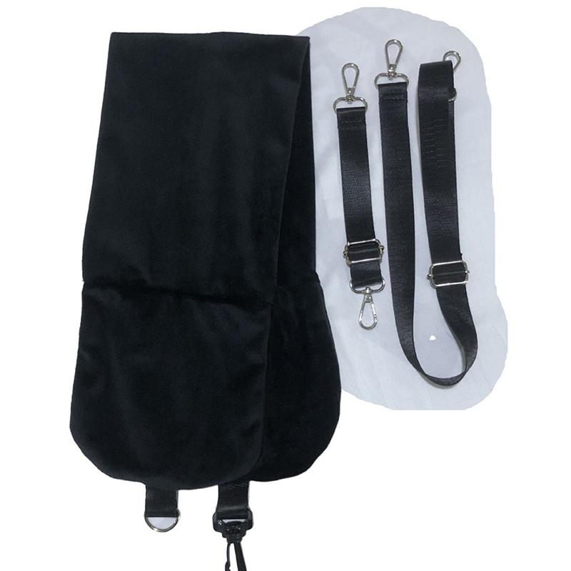 2 In 1 Travel Pillow U Shaped Neck Support and Fluffy Fillable Pillowcase Portable with Carrying Bag for Car Plane Train Camping