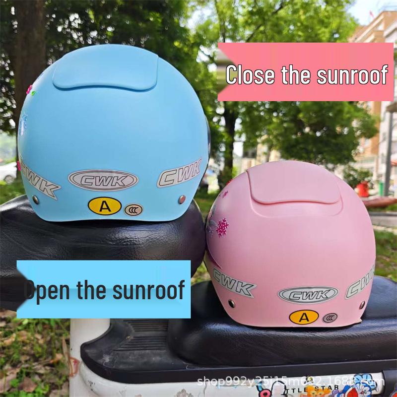 Electric Vehicle Safety Helmet for Kids (Ages 3-9) - Sun Protection for Boys & Girls