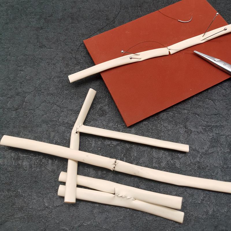 Microsurgery Anastomosis Simulated Blood Vessel Suture Skill Training Model Lab Supplies