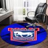 1 pezzo Squadra di Calcio (55) Tappeto Rotondo Stampato Tappeto Rotondo per Sedia Adatto per Camera da Letto Soggiorno Tappeto Decorativo per la Casa