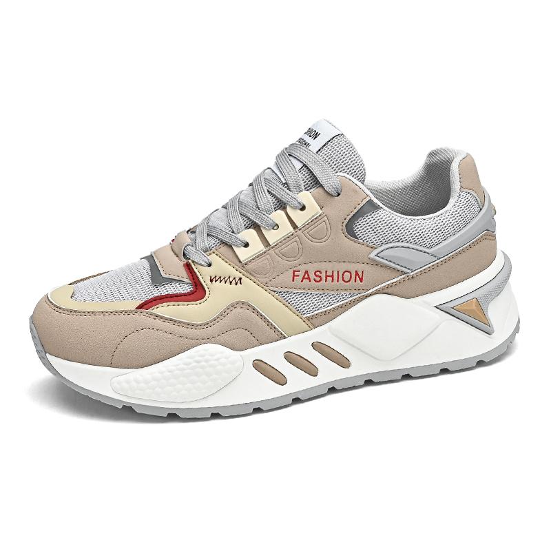 New Mesh Breathable Running Shoes Fashion Casual Non-slip Soft Soled Men's Shoes Student Shock Absorbing Sports Shoes