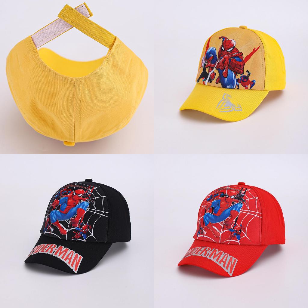 Spider Man Pattern Cartoon Kids Baseball Cap With Sunshade For Spring Outdoor Play