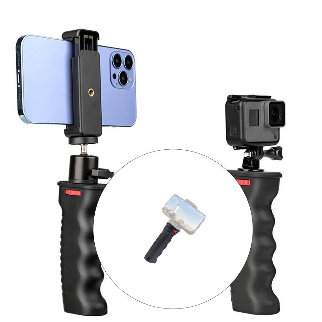 Shoot Stabilizer Handheld Grip For Camera Smartphone Light 1/4 Thread Mount AntiSlip Handle Rapid Setups Construction