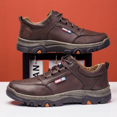 Herrenschuhe Neue Herren Freizeitschuhe Mode Koreanische Leder Sneaker Herren Outdoor Wanderschuhe Herren