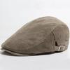 Men Fashion Corduroy Beret Spring Autumn Thick Warm Women's Flat Hat Vintage Casual Newsboy Cap Unisex Fashion Front Back Wear