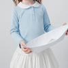 Minibala Girls' Long Sleeve Antibacterial Doll Collar Mock Two-Piece Top
