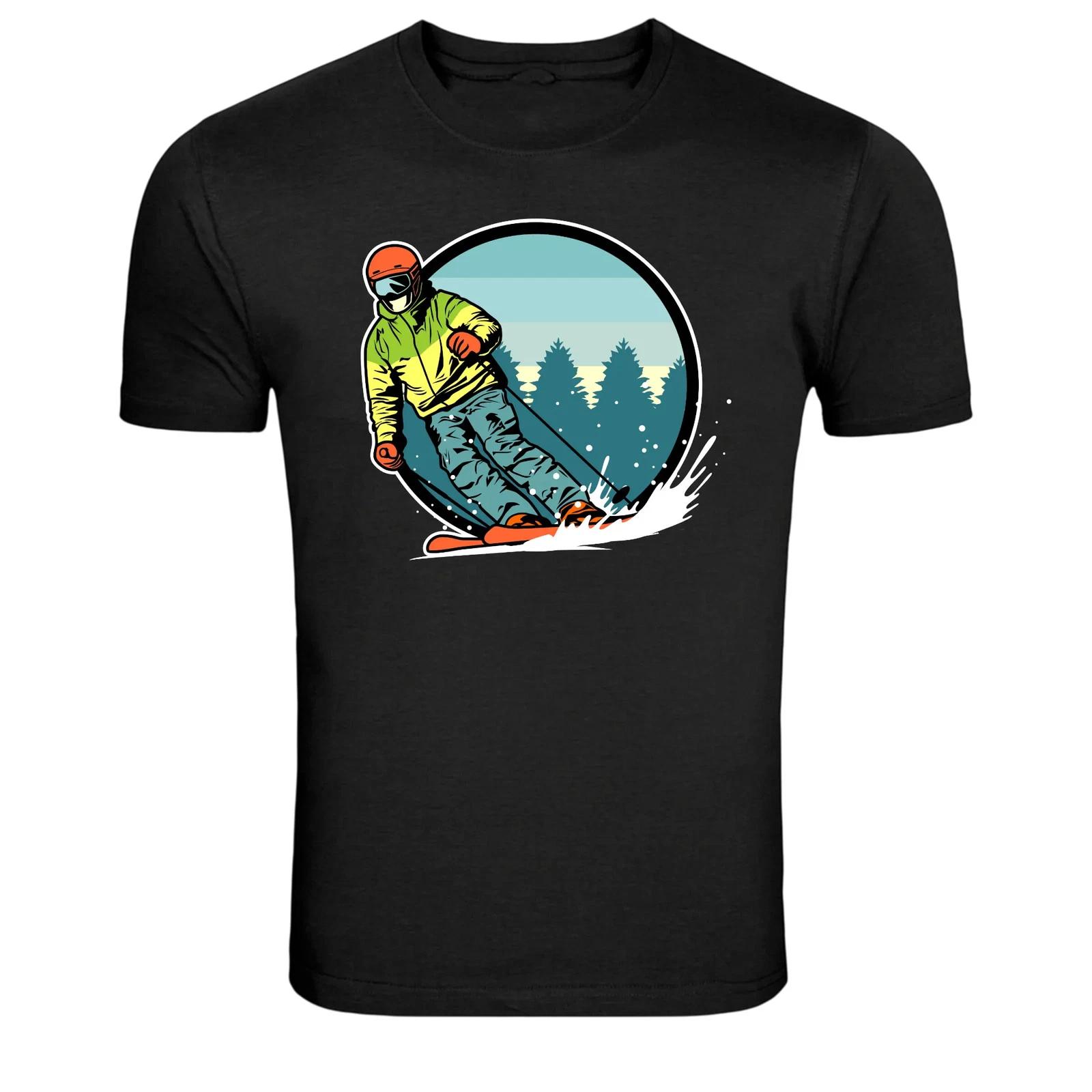 Snowboard Rider Winter Sports Snowboarding Graphic T-Shirt M