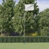 Sectional Flagpole Silver 6.23 M Aluminum