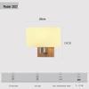 Japanese Style Solid Wood LED Wall Lamp for Indoor Spaces - Bedroom, Living Room, Staircase, Balcony