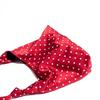 Daily Simple and Lazy Wind Polka Dots Floral Niche Girl Tie Knot Single Shoulder Armpit Big Bag