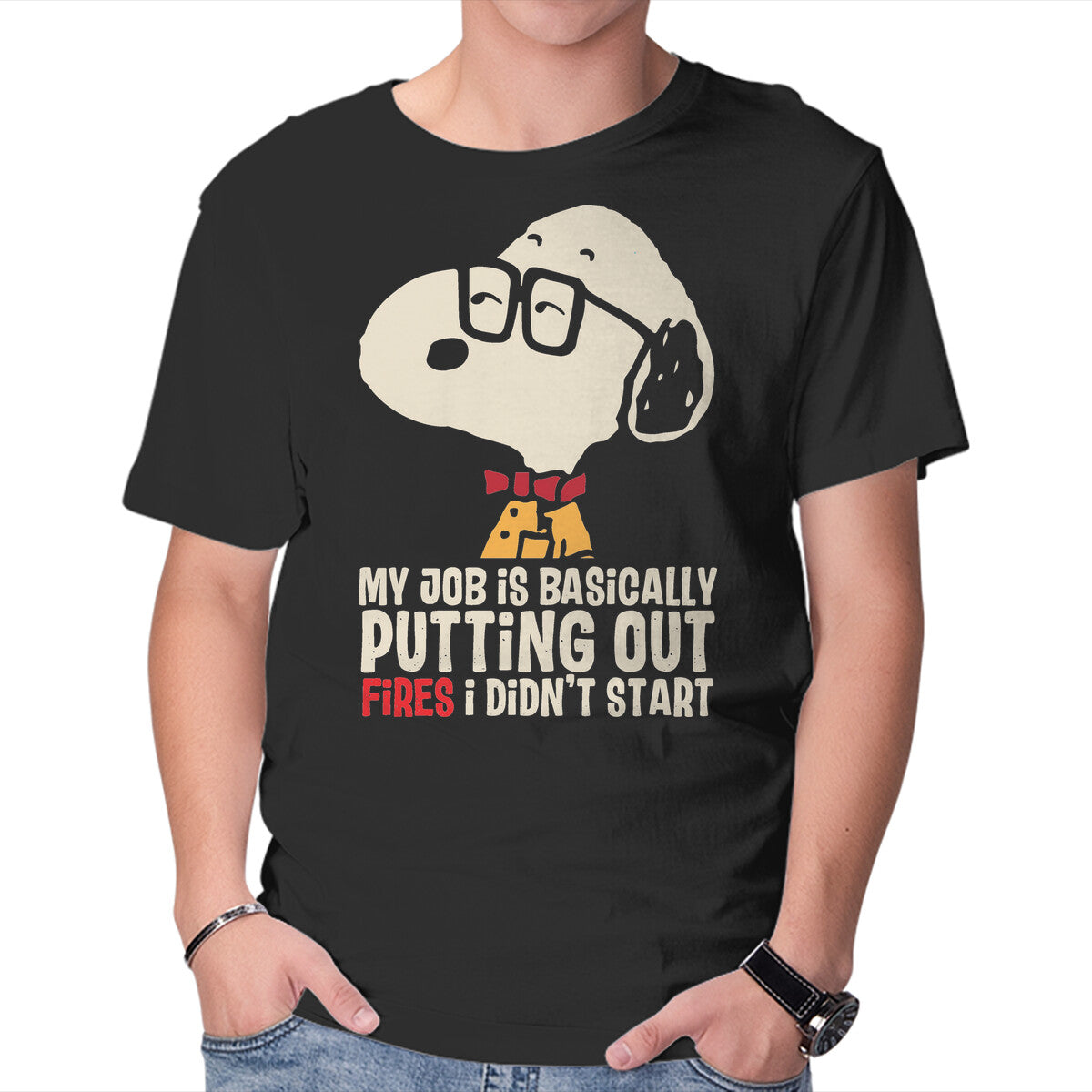 Unisex Crew Neck T-Shirt Basic Job Graphic Short Sleeve Casual Tee XXXXL