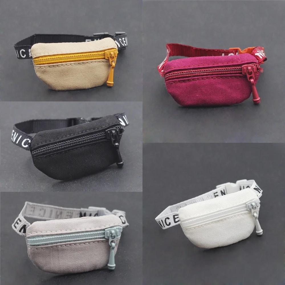 Trendy Mini Doll Shoulder Bag for 15-17cm, Crossbody Waist Pouch for 1/6-1/12 BJD & Fashion Plush Dolls, Cute Accessory
