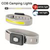 Luz de Pulso COB Ultraleve para Corrida Carregamento Pulseira de Segurança com Operação de Um Clique, Pulseira de Borracha Confortável, Caminhada Noturna, Ciclismo, Corrida