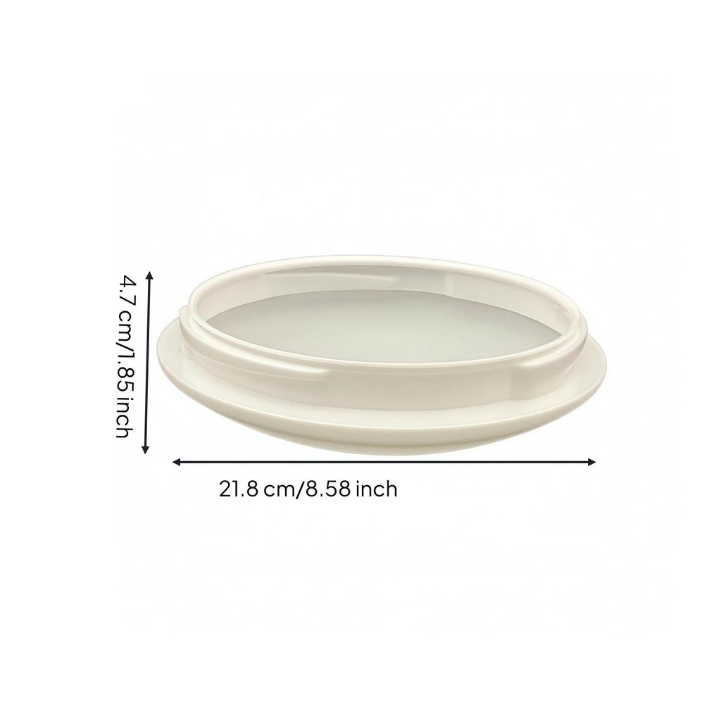 Shallow Dome Lamp Cover with Flared Edge Energy Efficient Acrylic Fan-Mounted