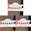 Floral Pendant Wristband With Stainless Steel And Diamond Accents For Women