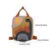 Long Neck Small Dinosaur Kindergarten Children Backpack Cartoon Hook Hair Embroidered Kindergarten School Bags Canvas