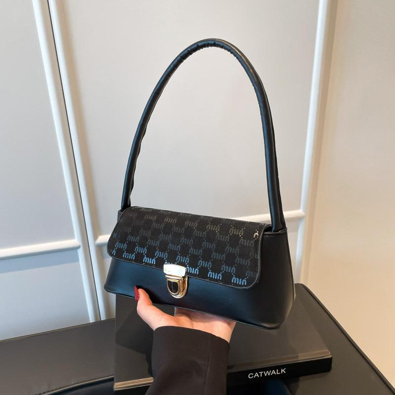Bag Women's Bag 2025 New Simple Fashion Embossed Women's Shoulder Bag Premium Underarm Bag Small Square Bag