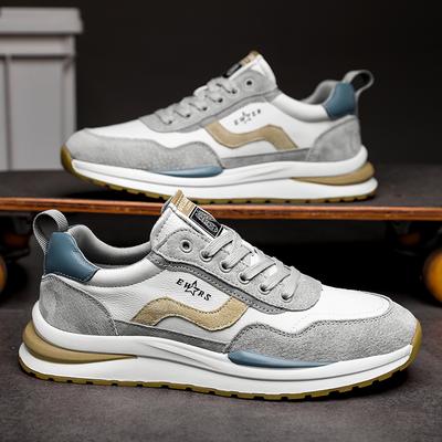 Men's Korean Trendy Casual Shoes Soft Sole Four Season Comfortable Outdoor Walking Shoes Fashion Youth Sports Shoes Student Shoe