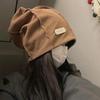 Women Solid Color Baggy Slouchy Beanie Soft Cotton Hats Spring Autumn Hip Hop Skullcaps Outdoor Warm Pullover Cap