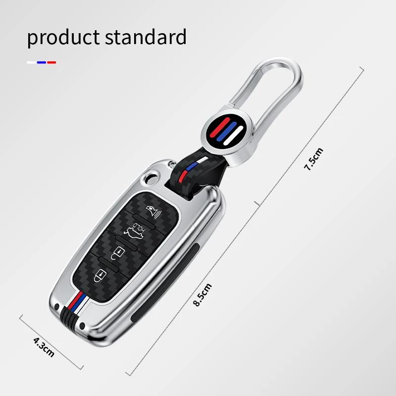 Interior Mouldings Car Key Case Cover Bag For Hyundai Solaris HB20 Veloster SR IX35 Accent Elantra For KIA RIO Forte K2 K3 K5 Sp