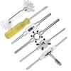 32 PCS HSS Gewindebohrer und Schneideisen Set Metric Wrench Cut M3M12 Hand Threading Werkzeug Wolfram Hartmetall Gewindebohrer
