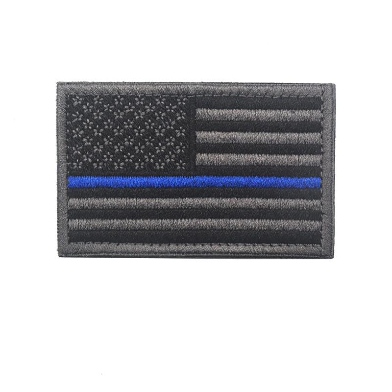 Amerikaanse vlag patch, geborduurd stoffen patch met klittenband, decoratieve badge voor buiten, geschikt voor kleding en rugzakken, 8 x 5 cm