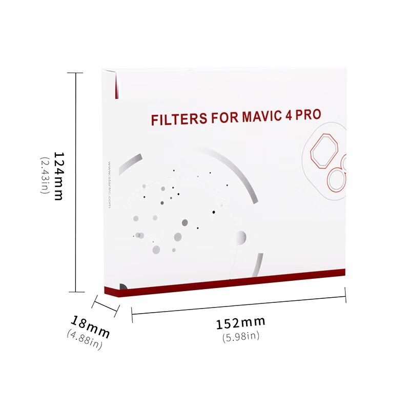ערכה של 4 פילטרים CPL ND ל-DJI Mavic 4 Pro