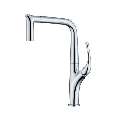 

Kitchen Faucet Pull Out Single Lever Brass Rotation Hot and Cold Brush Gold Water Saving Decked Sink Mixer Tap New