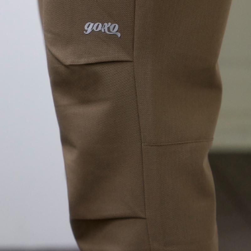 Goxo Parachute Pants Golf Fit Brown