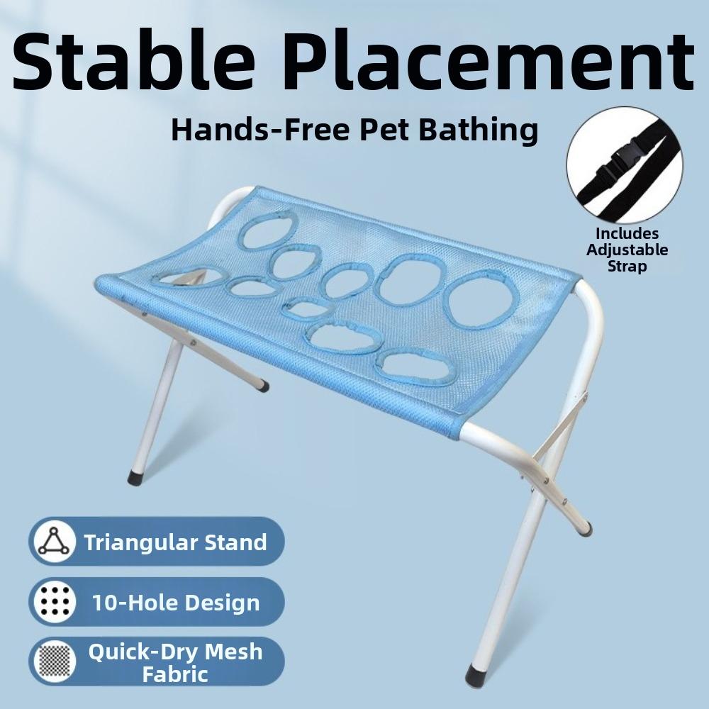 Mesh Dog Bathing Hammock Adjustable Dog Nail Trimming Holder Cat Bath Rack  Pet Grooming