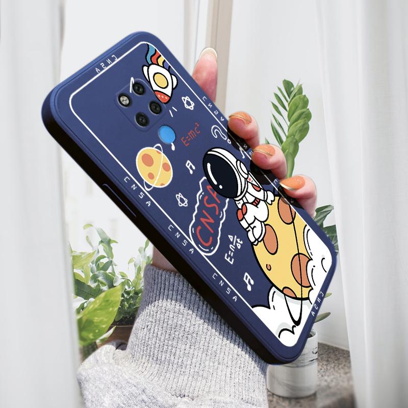 

Чехол для телефона с мультяшным красочным узором, квадратный, жидкий, силикон, TPU, полное покрытие, противоударный, защитный чехол для камеры Huawei Honor Vivo Vivo Y12A темно-синий