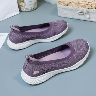 New Summer Women's Shoes Low Heel Soft Sole Casual Breathable Walking Shoes Light Mouth Cloth Shoes