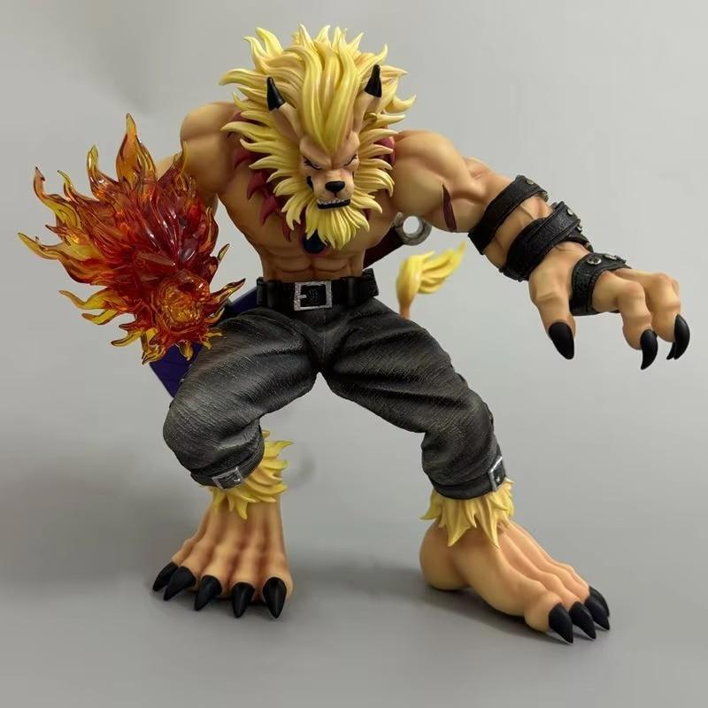 Digimon Adventure Leomon Figurka Akcji Anime PVC GK Statua Model Lalka Do Dekoracji Biurka Cyfrowy Potwór Zabawka Kolekcjonerska Prezent