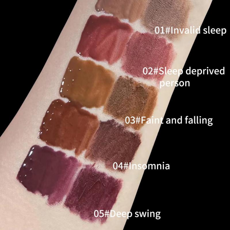 VIBELY Kleben Sie nicht auf die Tasse mit doppelköpfigem Wasser, leichtem Spiegel-Lippenglasur ohne Farbe, samtmattem, mattem, weißem Lippenschlamm