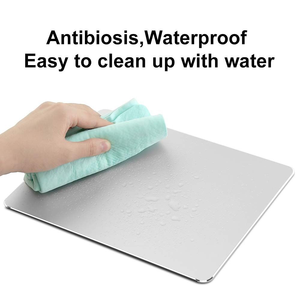 Metal Gaming Mouse Pad Double Sided Desk Pad Mousepad Computer Keyboard Mat  Office