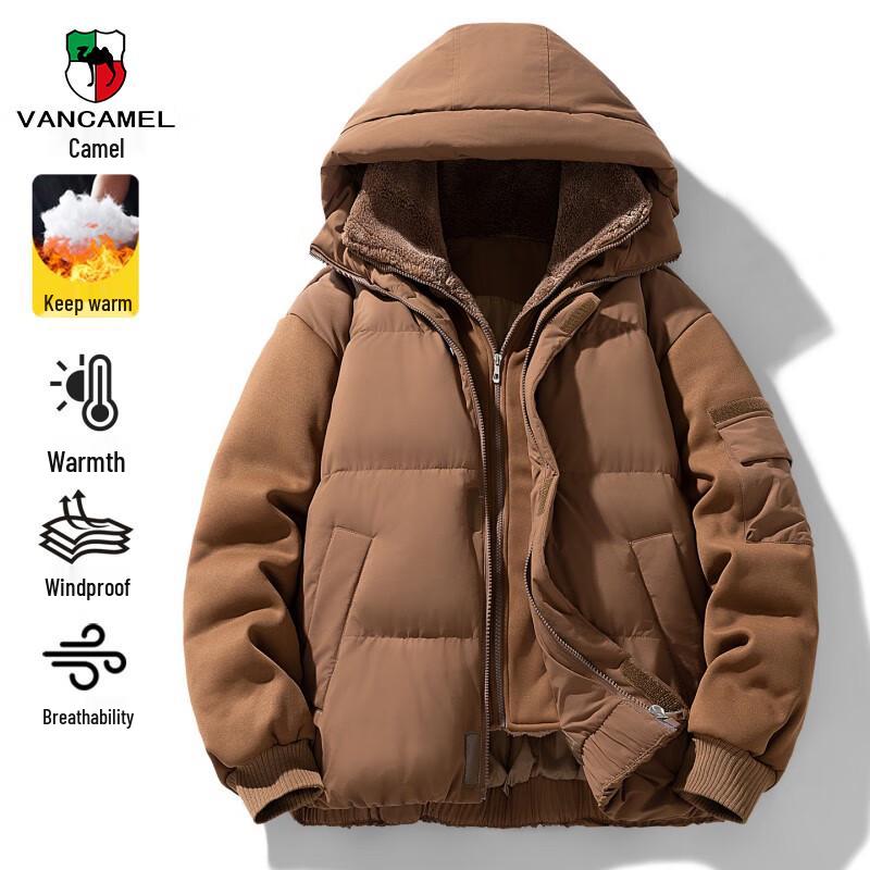 

VANCAMEL Men s Versatile Stand Collar Padded Jacket M