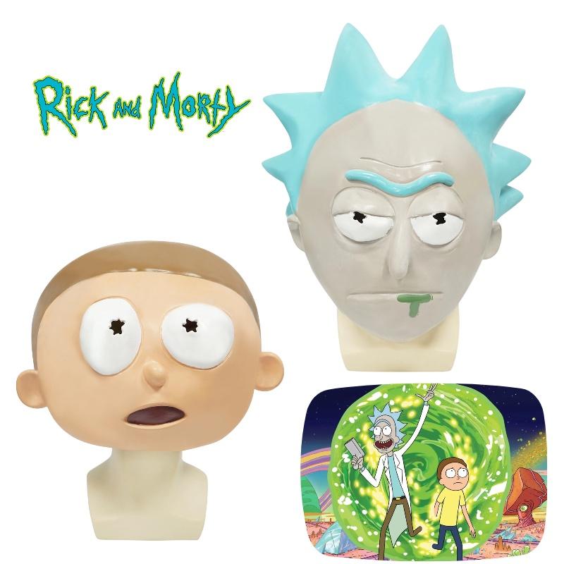 Rick And Morty Professor Latexmaske Halloween Anime Cosplay Kopfbedeckung DIY Spaß Geeignet für verschiedene Festivals