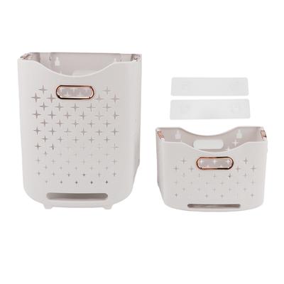 Rolling Laundry Basket On Wheels Collapsible Laundry Sorter Organizer Collapsible Hanging Laundry