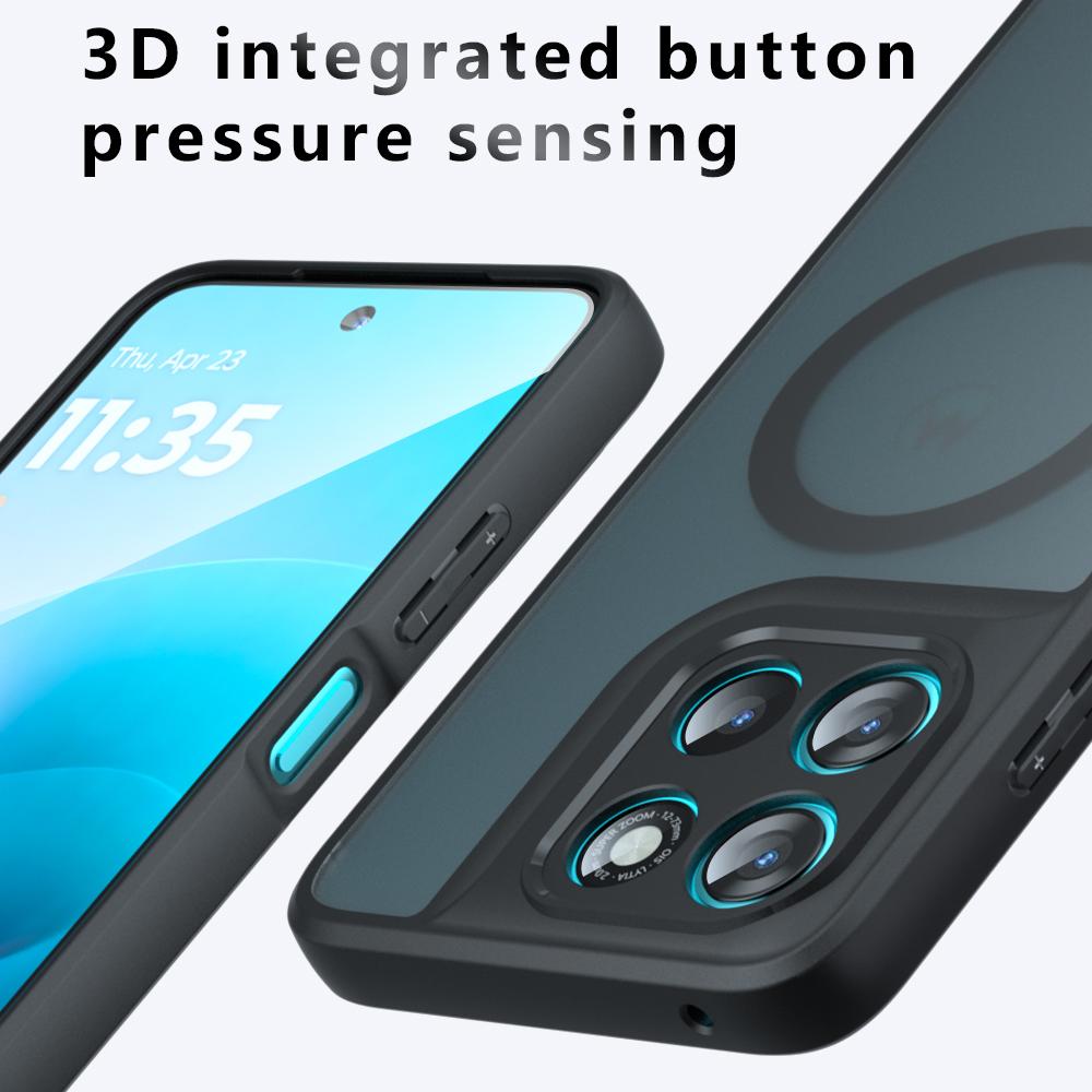 For Moto G67 G57 G100 G100S Power Case Magsafe Matte Frosted Translucent Airbag Drop-proof Non-yellowing Anti-Fingerprint Cover