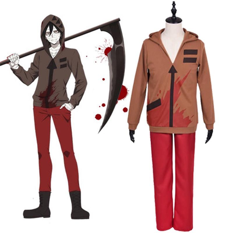 Exquisite Adults Mens Angels Of Death Isaac Foster Wigs Zack Hoodie Jacket Pants Costume