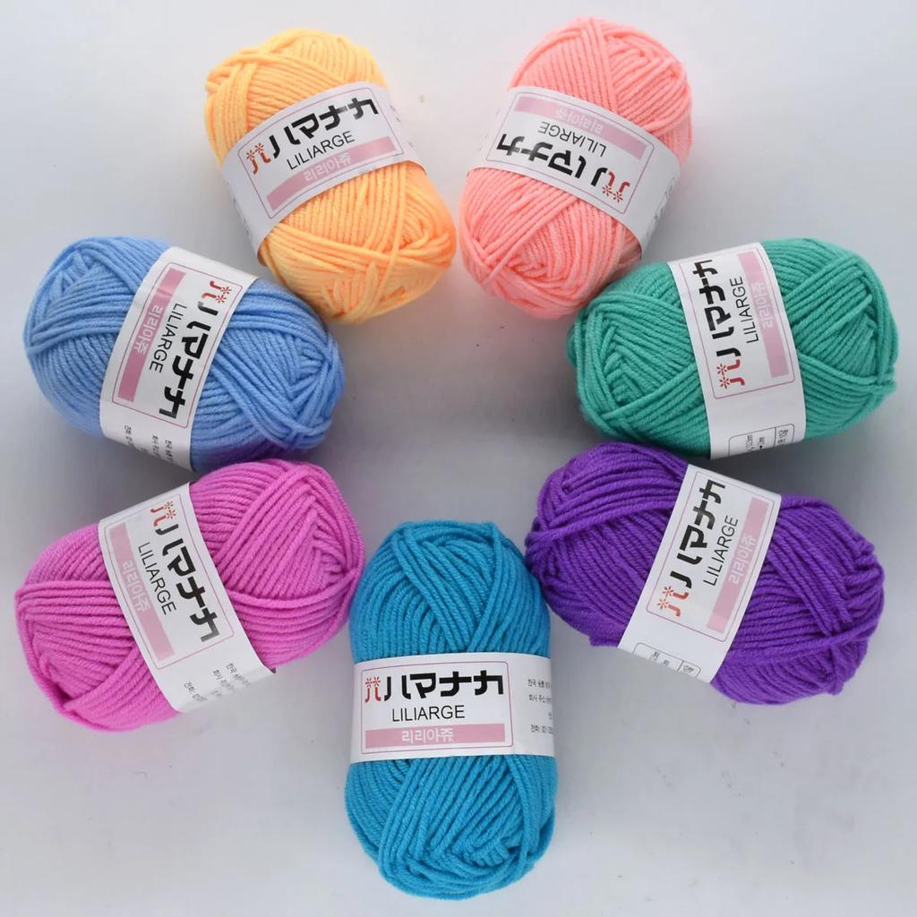 6pcs 150g Cotton Super Bulky Yarn  Machine Washable Knitting Crochet Yarn Multi-Color DIY Yarn for BlanketsHome Decor