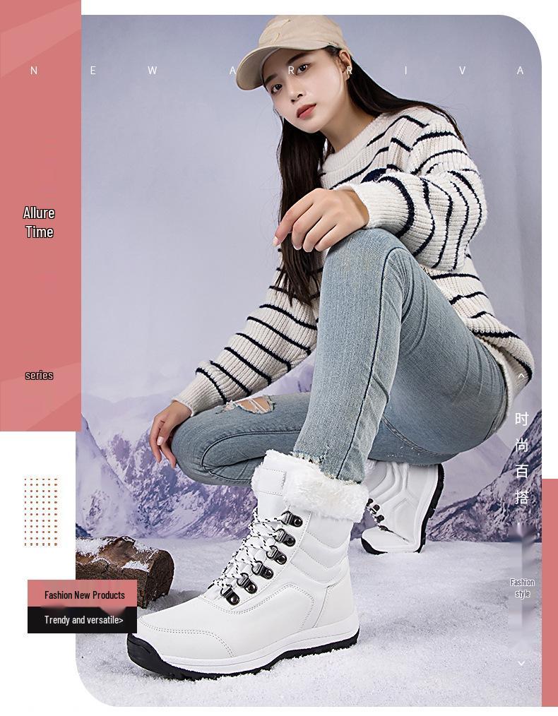 Unisex Thick Plush Winter Snow Boots